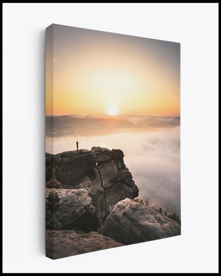 Saxon Switzerland Sunrise Canvas