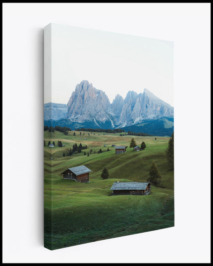 Dolomites Seisser Alm Landscape Canvas