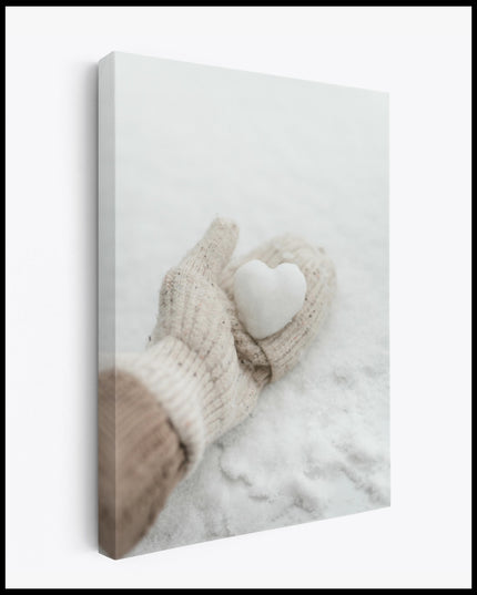 Snowball Heart Canvas