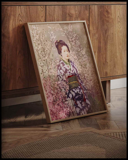 Geisha And Cherry Blossom