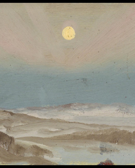 Winter Landscape with full Moon