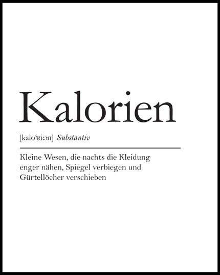 Definition Kalorien