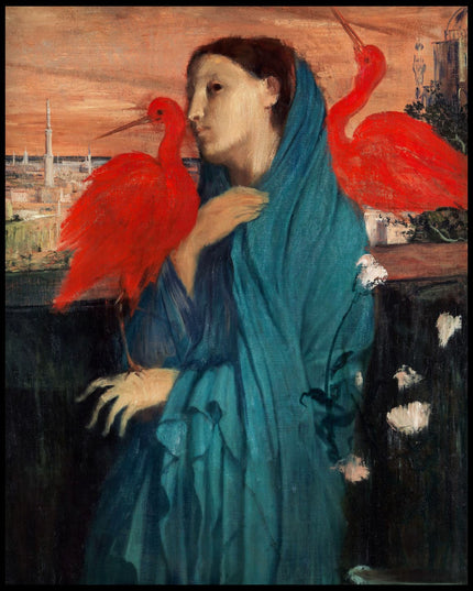 Young Woman with Ibis