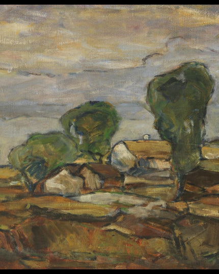 Landschaft mit Haeusern