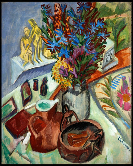 Still Life with Jug and African Bowl