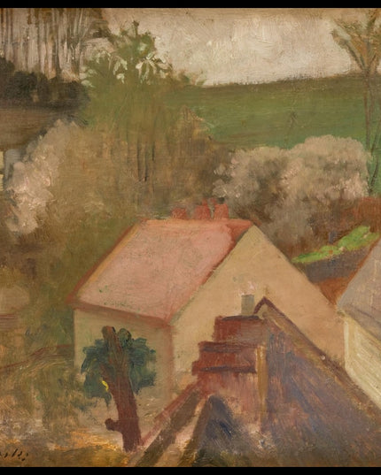 Countryside Landscape with Houses