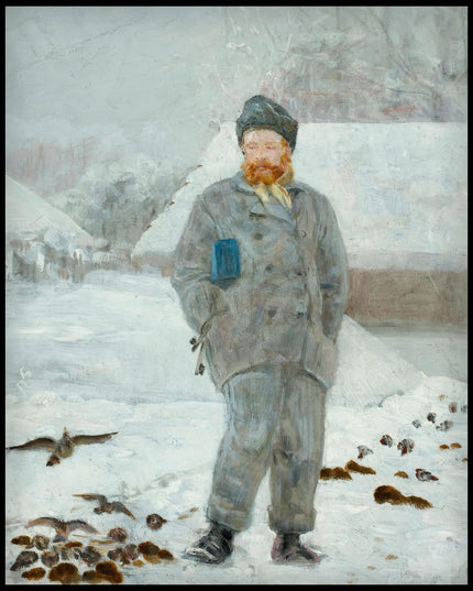 Portrait of Adolf Dygasiński with birds