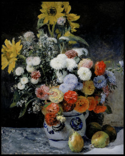 Mixed Flowers in an Earthenware Pot