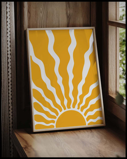 Sun Retro Poster