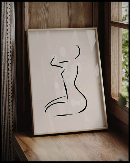 Female Body Lines Poster