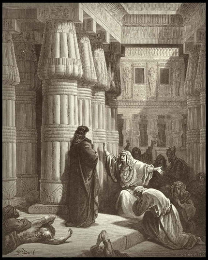 The egyptians ask moses to depart